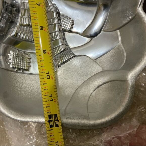 Lenox Yuletide Metal Serveware Snowman Chip and Dip Dish Tray NIB retail $60 - Picture 8 of 10